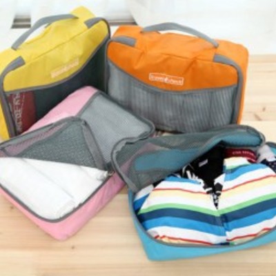 4 packing squares 4color multiple 3 size organize travel packing pouch easy use