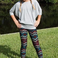 Tribal Print Leggings - Thumbnail 1