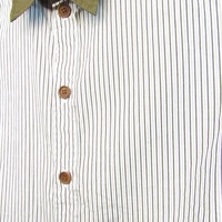Christopher Nemeth stripe x olive shirt - Thumbnail 2