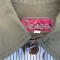 Christopher Nemeth stripe x olive shirt - Thumbnail 3