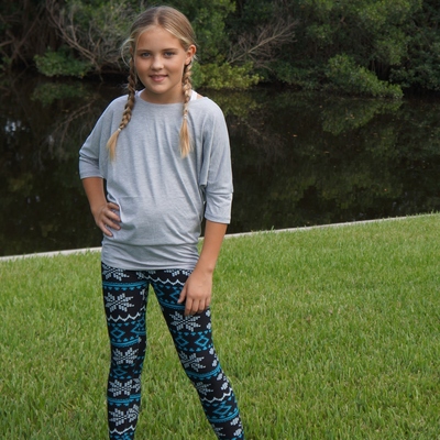 3/4 sleeve dolman style top