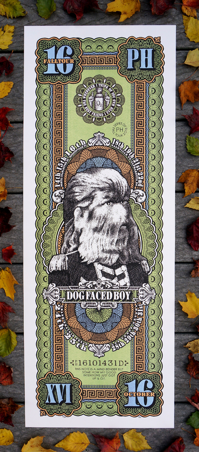 Phish DOG FACED BOY Fall Tour 2016 Print