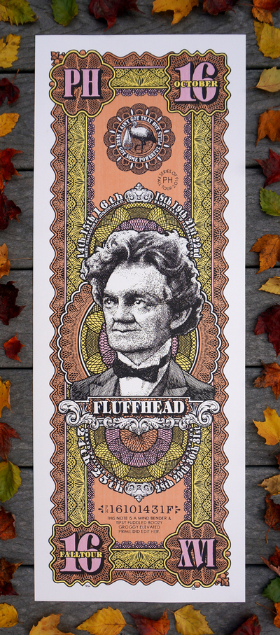 Phish FLUFFHEAD Fall Tour 2016 Print