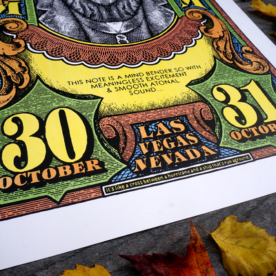 Phish wolfman's brother las vegas 2016 print