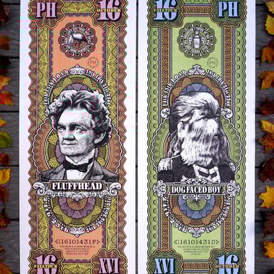 Phish fall tour 2016 pair dog faced boy/fluffhead matching pair