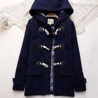 Harajuku College wind Horn buttons jacket - Thumbnail 2