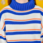 BLUE & ORANGE KNITTED SWEATER-2