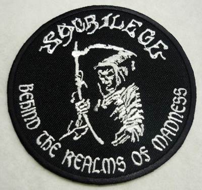 SACRILEGE circle embroidered patch