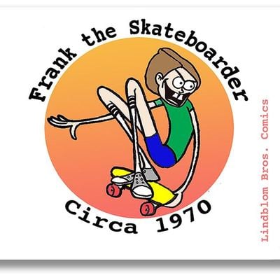 Frank the skateboarder circa 1970
