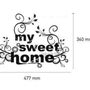 MY SWEET HOME Design Free Style Beauty Home DIY Room Decoration Wall Sticker Set - Thumbnail 3