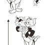 TOM & JERRY CARTOON Cute Home DIY KID's Room Decoration Wall Sticker Decal - Thumbnail 3