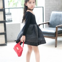 Black with Silver Sparkle Dress - Thumbnail 1