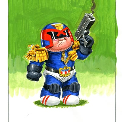 Dread phil / judge n. jerry color rough - slop culture kids 2016