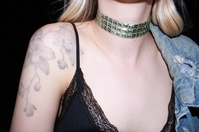 Aqua Green GLAM Choker 