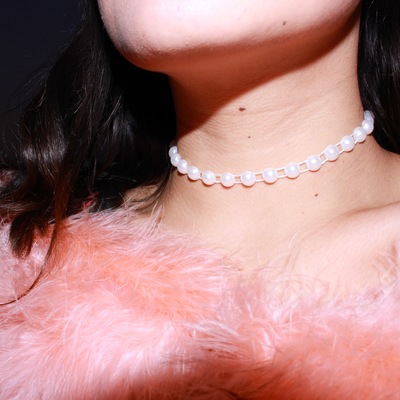 Stacy pearl glam choker 