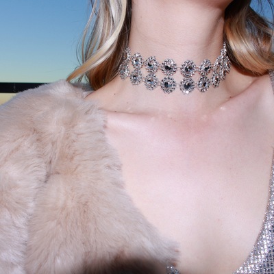 Double glitz glam choker 