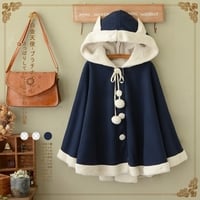Sweet hoodie cape coat - Thumbnail 1