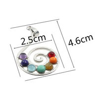 Reiki Chakra Healing Silver Pendant Necklace -Tree of Life - Thumbnail 3