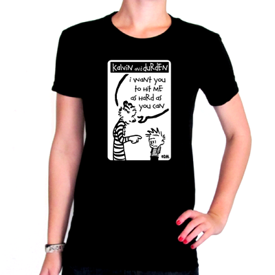 Kalvin and durden - ladies t - by discordia merchandising