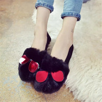 2016 New Korean Flat Shoes Fashion Comfortable Warm Women Shoes - Thumbnail 4