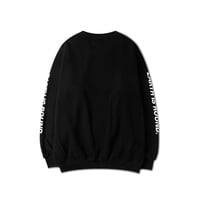 UNISEX EARTH IS ROUND SWEATER IN BLACK - Thumbnail 1
