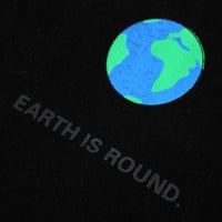UNISEX EARTH IS ROUND SWEATER IN BLACK - Thumbnail 2