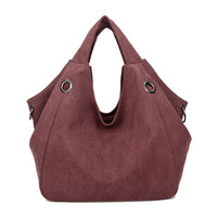New Fashion Canvas Bag Handbag Large Capacity Shoulder Bag - Thumbnail 1
