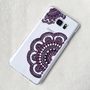 Hand Painted Henna Phone Case iPhone 7 Mandala Clear Case Samsung Galaxy Note LG Sony Xperia Case Art Hand Drawn -3