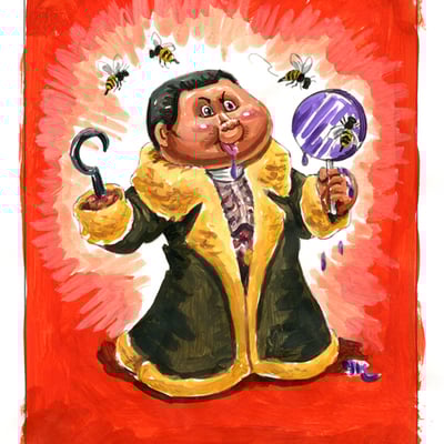 Randy candy / sweet pete color rough - horrorible kids 2016 - Thumbnail 4