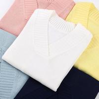 Multicolor V-neck Sweater - Thumbnail 3