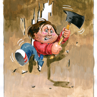 Axin' jackson / here s. johnny color rough - horrorible kids 2016 - Thumbnail 5