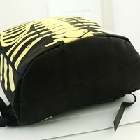 Fashion Skeleton School Backpack Girl Backpack - Thumbnail 4