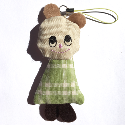 Green apple keychain