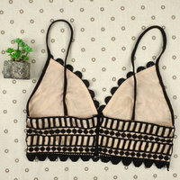 Natasha Lace Mesh Crop Top - Thumbnail 2