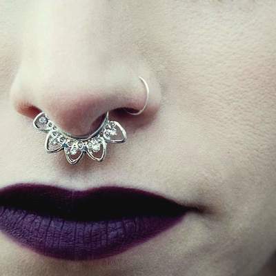  faux/fake septum ring 