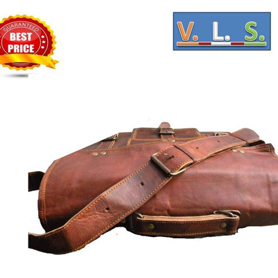 Pure genuine leather messenger satchel 16" vintage bag for unisex sale laptop flap shoulder bag cross body bag for unisex messenger bags