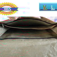 18" New Large Leather bag Handbag Office bag leather briefcase College bag Leather Laptop bag Mac book Bag Unisex leather bag Messenger bag - Thumbnail 2