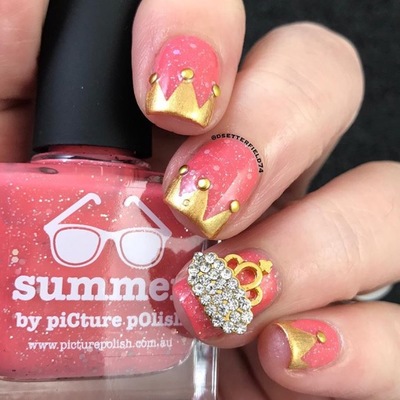 Princess gem crown- gold