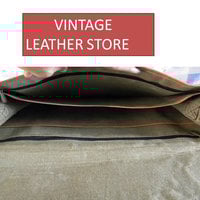 14 inch Handmade leather messenger bag / cross body/ Laptop bag/ MacBook bag/front pocket/ travel/ shoulder bag - Thumbnail 3