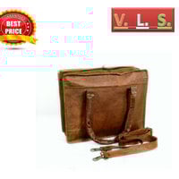 New Style Leather Briefcase High Fashion style Leather Satchel Leather Laptop bag leather messenger bag Macbook Leather Portfolio Bag - Thumbnail 1