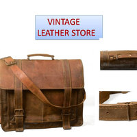 Leather Handmade Bag for Men, vintage Men Bags, Leather Messenger Bag,Leather Laptop Bag, Shoulder Bags - Thumbnail 4