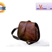 10.5" Leather bag Embossed Handbag Women purse Shoulder bag Cross body Purse Bags Leather Purse - Thumbnail 1