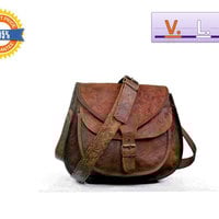 10.5" Leather bag Embossed Handbag Women purse Shoulder bag Cross body Purse Bags Leather Purse - Thumbnail 2