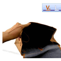 20" Leather Backpack Messenger Bag Handmade Soft Leather Mens Unisex School College Satchel Handbags/Bags Picnic Weekend bag - Thumbnail 3