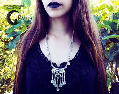 Boho gypsy necklace 