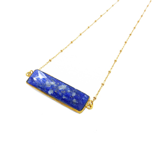 Lapis Lazuli Bar Necklace - Thumbnail 1