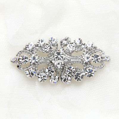  free ship - vintage style rhombus rhinestone crystal closure hook and eye clasp - Thumbnail 4