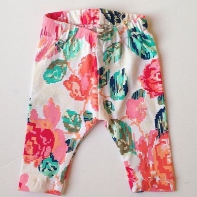 Vintage floral leggings