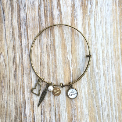 John 16:33 (take heart) bangle - Thumbnail 1