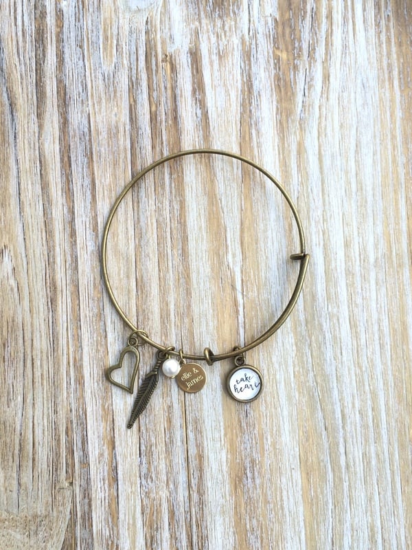 John 16:33 (take heart) Bangle
